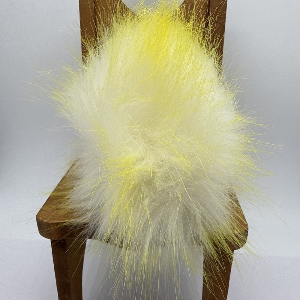 JELLYCAT Yellow & White Crazy Chick 6" Fast Shipping Rare Item Puff Ball Toy - Picture 3 of 6